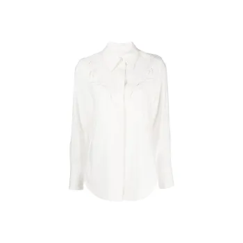 Chloé Lace Detailed Long Sleeved Shirt