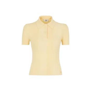 FENDI SS24 Polo Shirt Women's Yellow