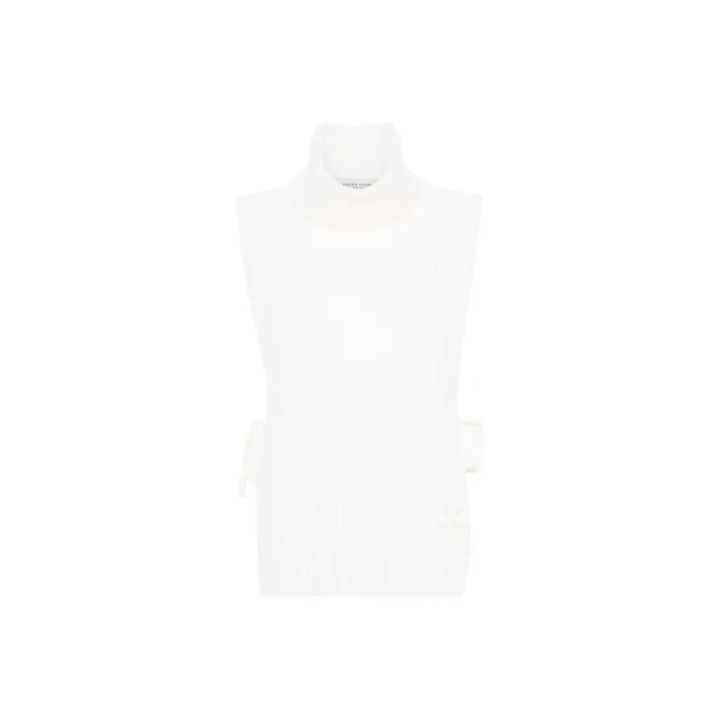 Golden Goose Logo embroidered Fisherman's knit Vest-0