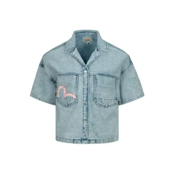 EVISU Shirts Women's Denim Blue