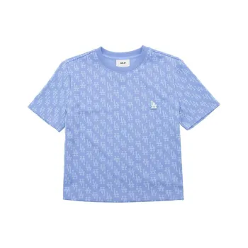 MLB Los Angeles Dodgers MONOGRAM Collection Regular T Shirt Women's Light Cobalt Blue