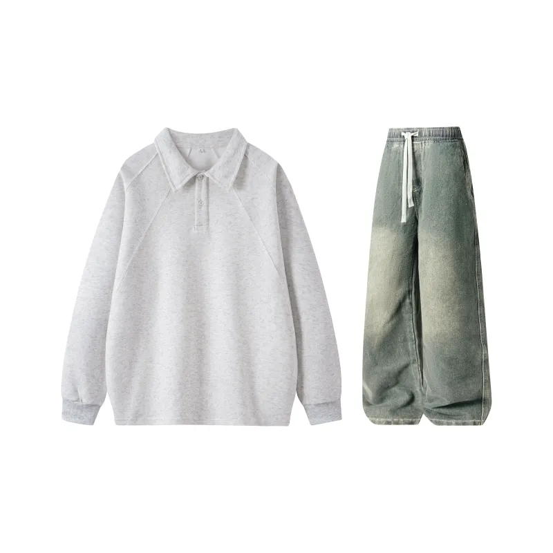 A.X.S.K Sweatshirt Sets Unisex-16