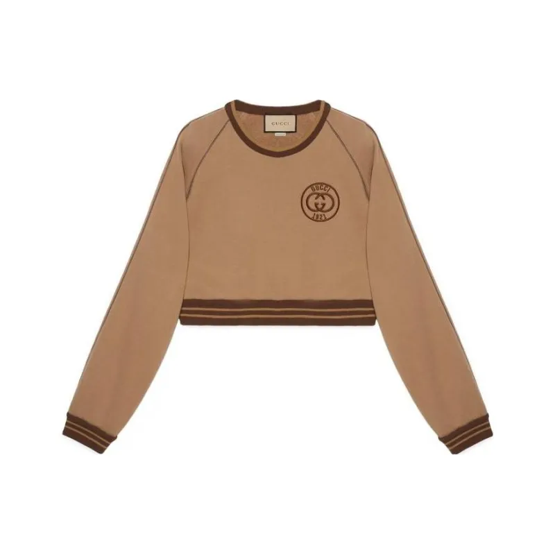 GUCCI SS23 Sweatshirt Women's Dark Beige-0