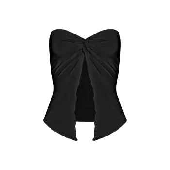 Tiger Mist CHARMAINE TOP Strapless Top Women's Black