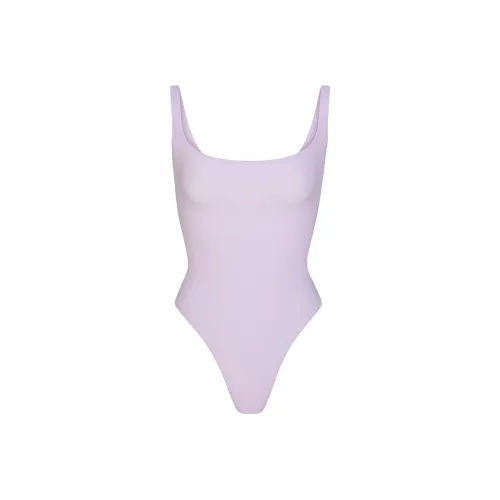 SKIMS FITS EVERYBODY SQUARE NECK BODYSUIT Bodysuits Women's LILY/White Lily