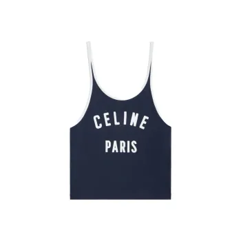 CELINE Paris Crewneck Short Sleeved T Shirt