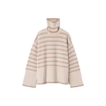 TOTEME Horizontal stripe Turtleneck Jumper