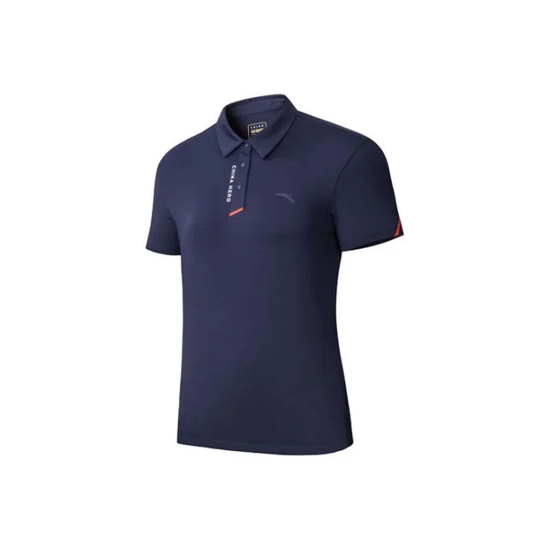Anta Variety Training Collection Polo Shirt Women's Midnight Blue-0