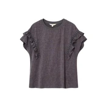 YINER GoodLand T-Shirts Women's Gray