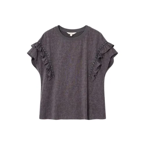 YINER GoodLand T-Shirts Women's Gray