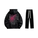 Clothing Sets (Black Sweatshirt+Black Casual Pants)
