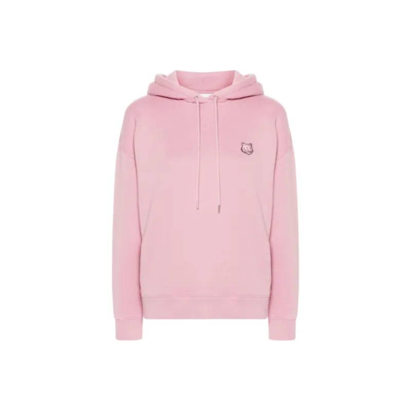 Maison Kitsune Bold Fox Head Patch Drawstring Hoodie-0