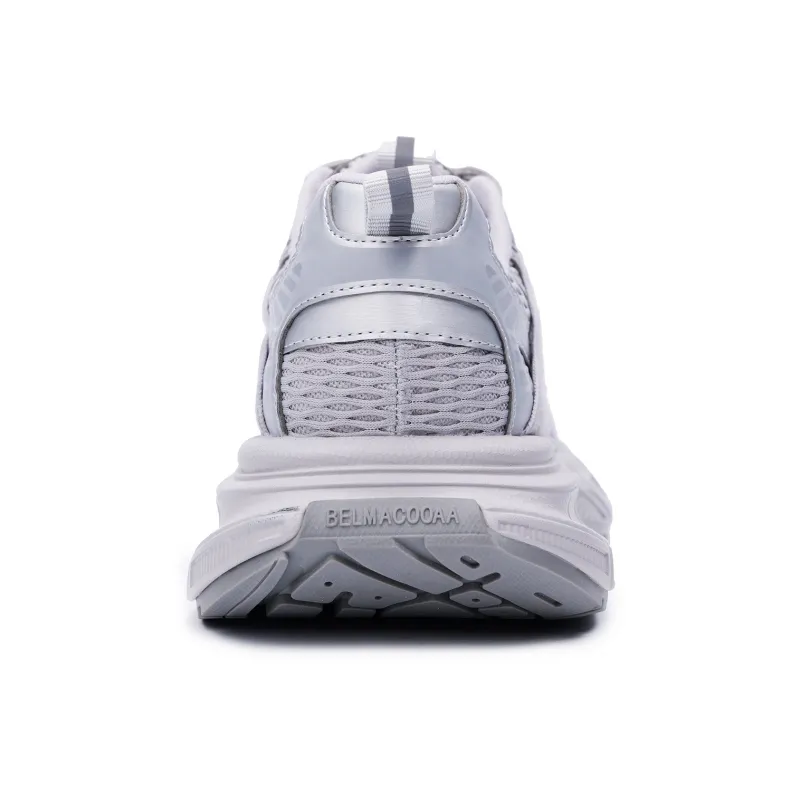 AUTOMOBILI LAMBORGHINI Chunky Sneakers Women's Low Top Silver-3