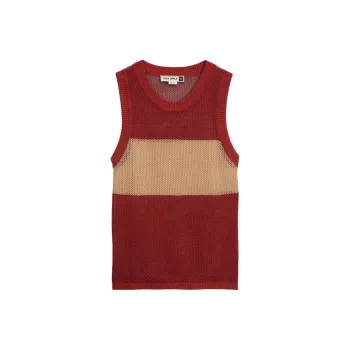 ZARA Tank Tops Men Brick Red