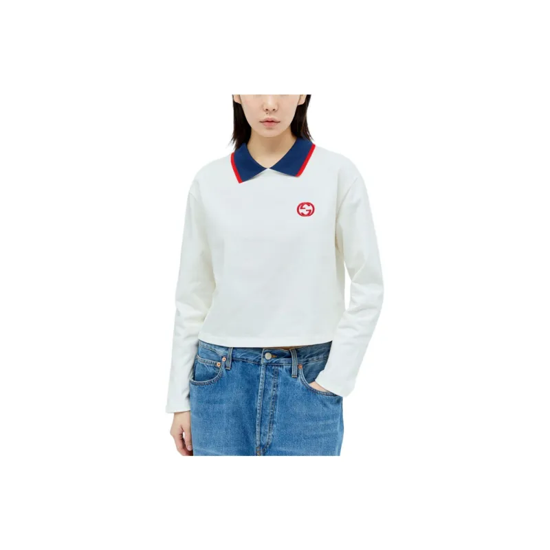 GUCCI SS24 Polo Shirt Women's White-0