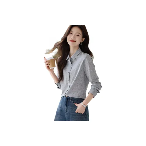 Mo Han Yi Mei Shirt Women's Gray