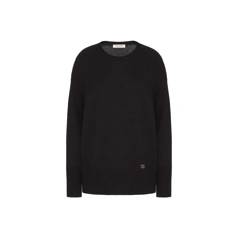 Valentino Logo Crewneck Long Sleeve Jumper 'Pink'-4