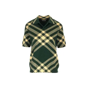 Burberry Vintage Check Ribbed Knit 'Green Check'