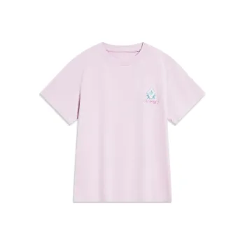 LINING Sports Trend Series T Shirts Women's Lotus Root Powders Purple