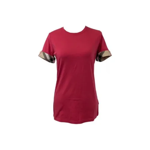 Burberry T Shirts Women's Dark Red