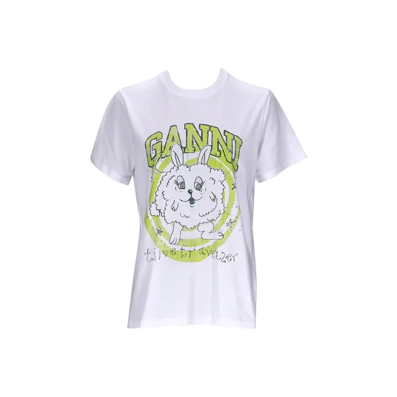 GANNI T Shirts Women's White-0