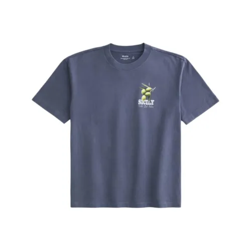 Hollister T Shirt Men's Light Marine Blue