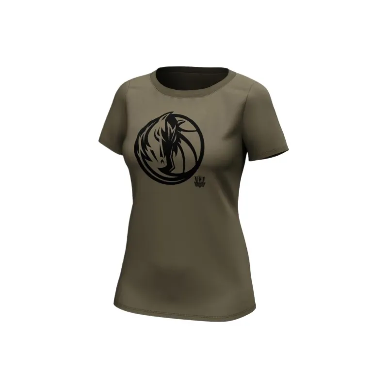 NBA Fanatics Dallas Cowboys T-Shirt Women's Brown Green-0