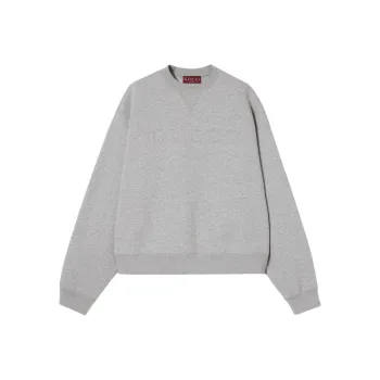 GUCCI Jersey Embossed Crewneck Sweatshirt