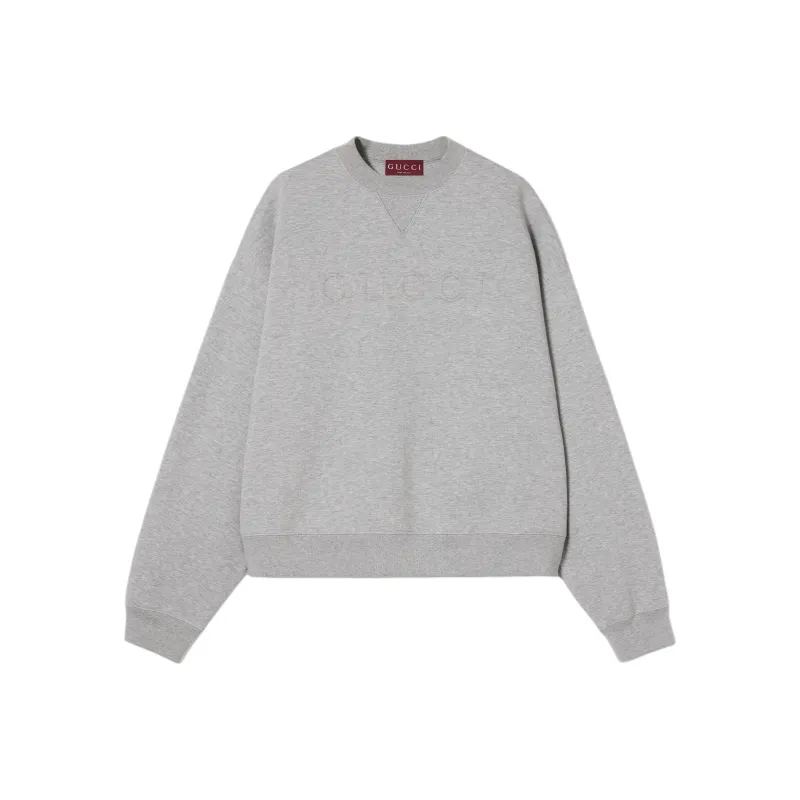 GUCCI Jersey Embossed Crewneck Sweatshirt-0