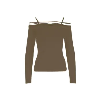 Jacquemus T Shirts Women's Brown