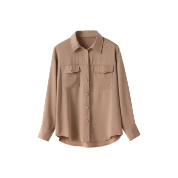 Huagaa Shirts Women's Khaki