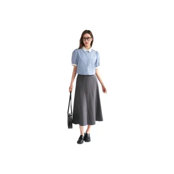 Miss Burde Shirt Women's Light Blue Stripes