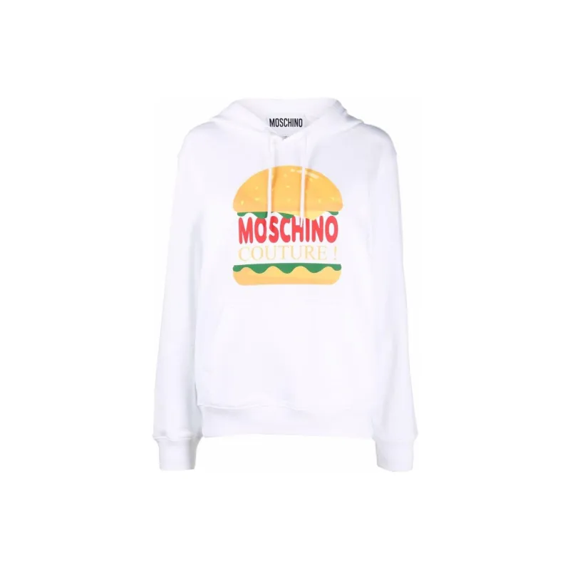 MOSCHINO Couture Logo Printed Drawstring Hoodie-0