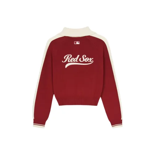 MLB Varsity Boston Red Sox Knitwear Women's Burgundy