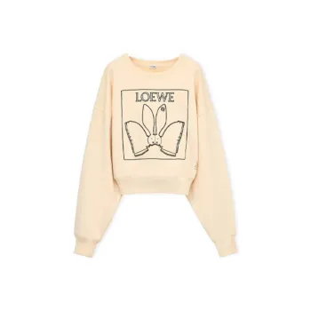 LOEWE SS23 The Year Of The Rabbit SS23 Sweatshirt Women's Ivory