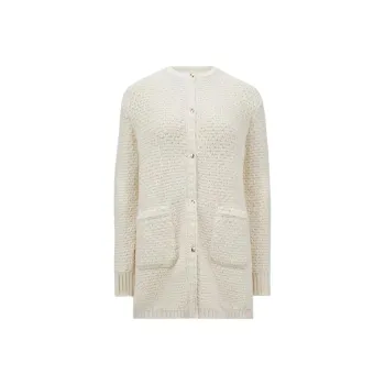 Moncler Grenoble Button-Up Quilted Knit Cardigan