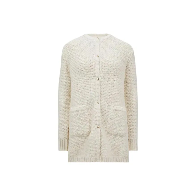 Moncler Grenoble Button Up Quilted Knit Cardigan-0