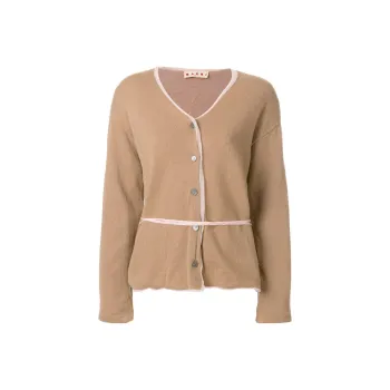 MARNI Contrasting Hem Cardigan