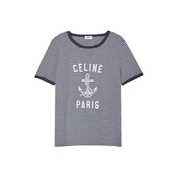 CELINE SS23 T Shirt Women's Black