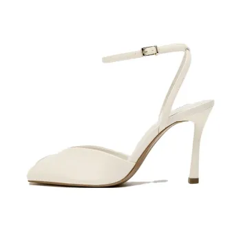 ZARA Slim Heel High Heels 10.5cm Women's White