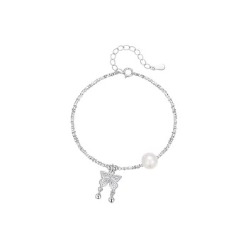 DOWER&HALL 999 Fine Silver, Shell Pearl Bracelets Women's