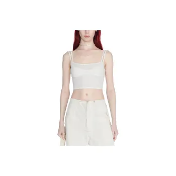 DION LEE Serpent Lace-panelled Bralette Top