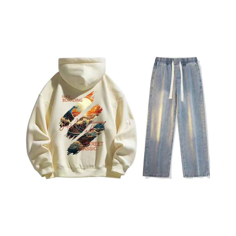 Airwalk Sweatshirt Set Unisex Black-18