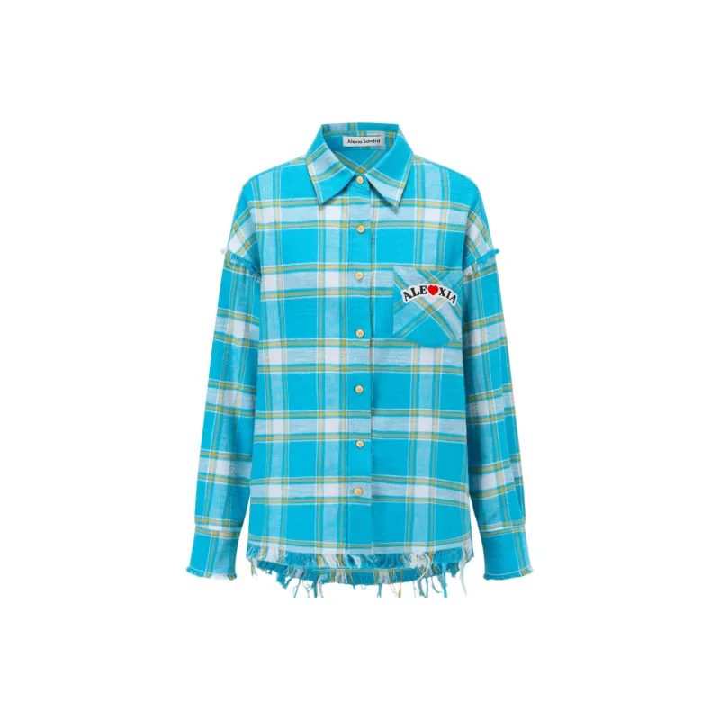 Alexia Sandra Shirt Unisex Blue White-0