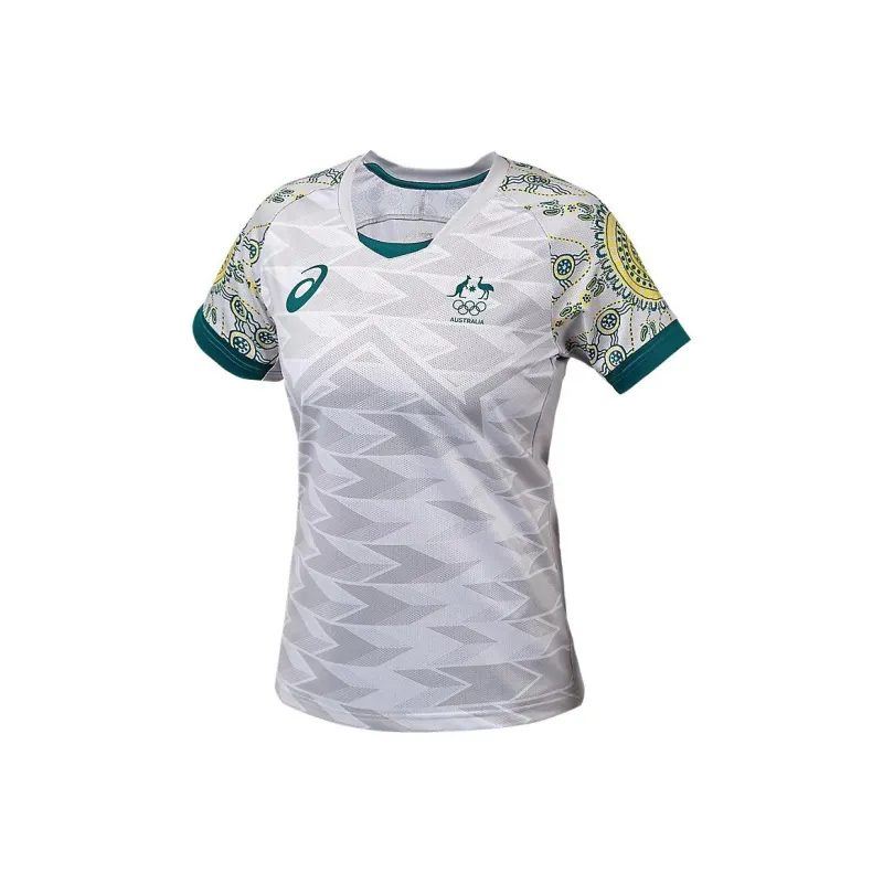 Asics Australian Olympic Team Series T-Shirt Women's Glacier Gray-0