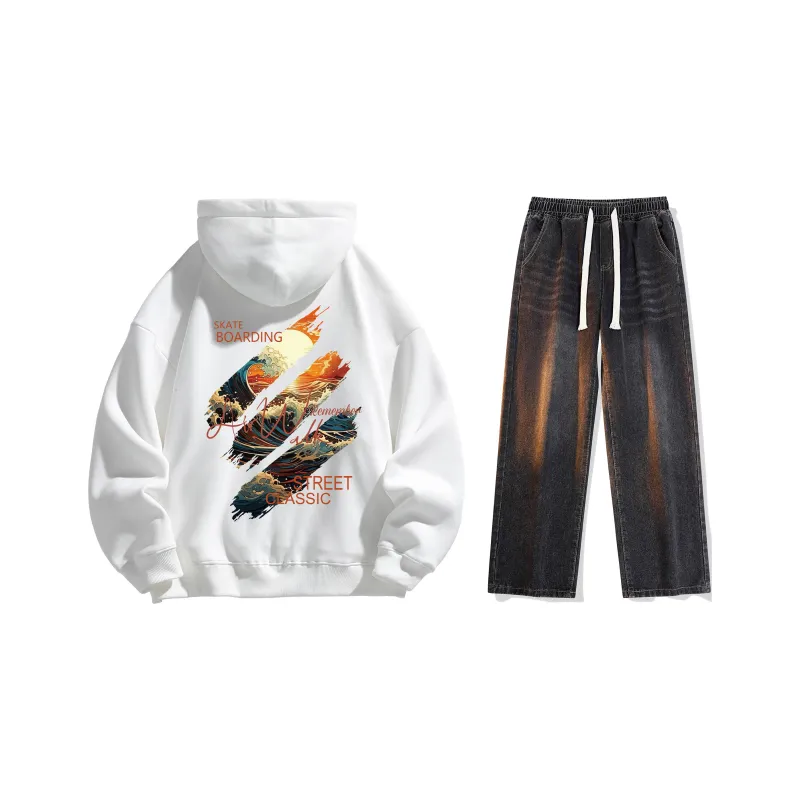 Airwalk Sweatshirt Set Unisex Black-2