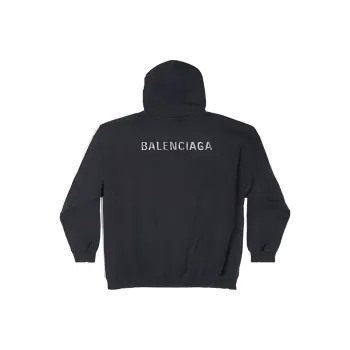 Balenciaga Hoodie 'Black/Silver'