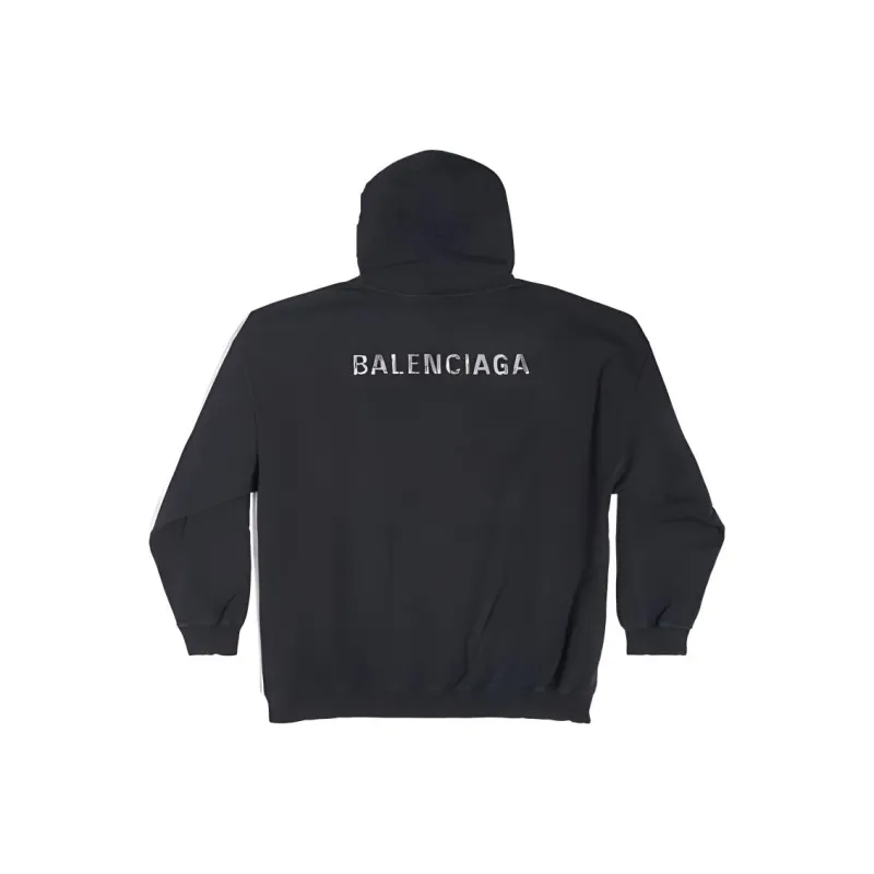 Balenciaga Hoodie 'Black/Silver'-0