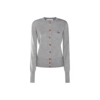 Vivienne Westwood Orb Embroidered Buttoned Cardigan