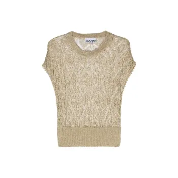 GANNI Metallic Top